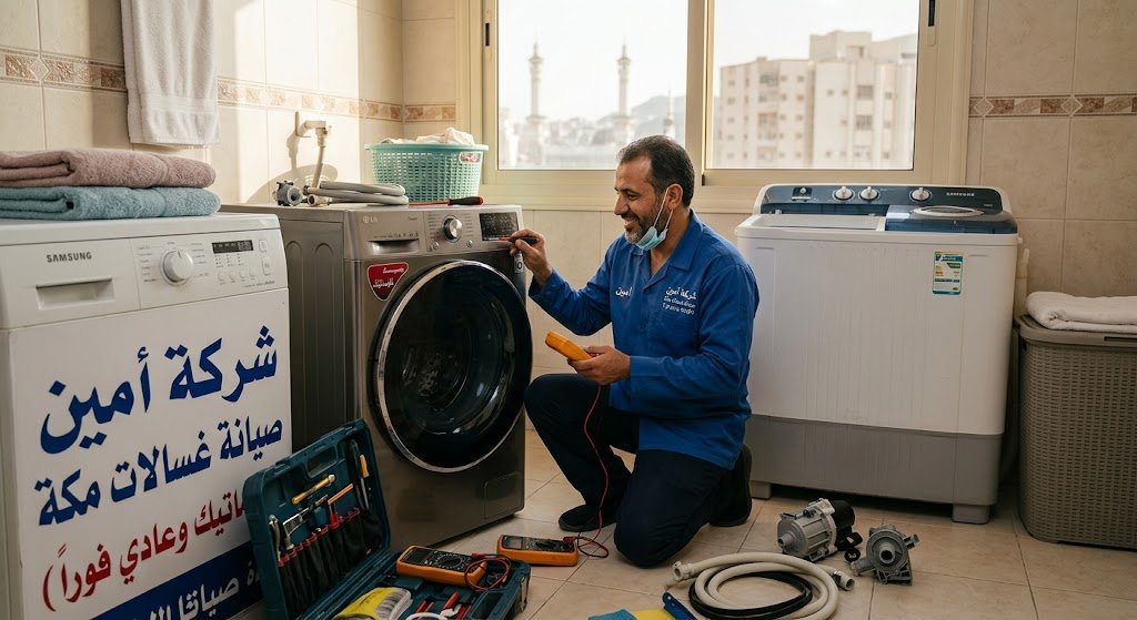 شركة أمين | صيانة غسالات مكة (أتوماتيك وعادي فوراً)